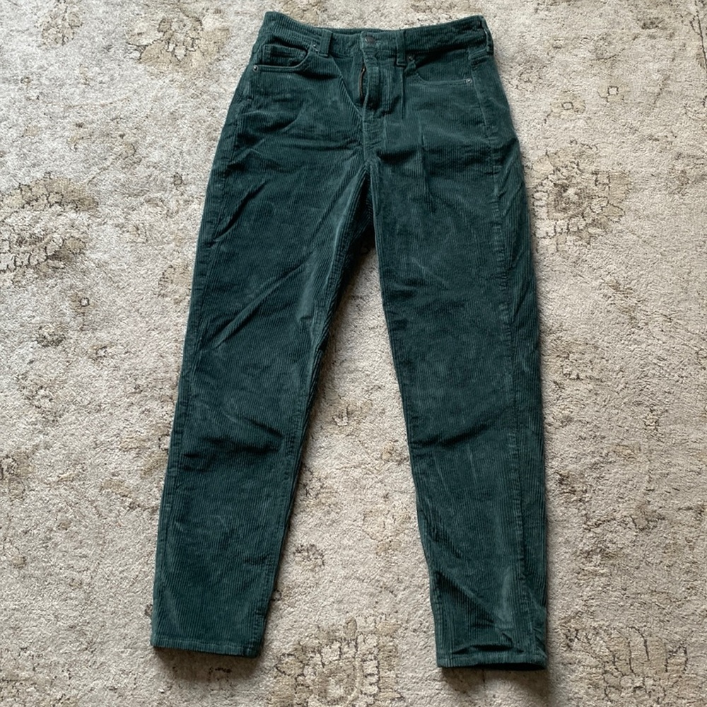 Forest green corduroy jeans